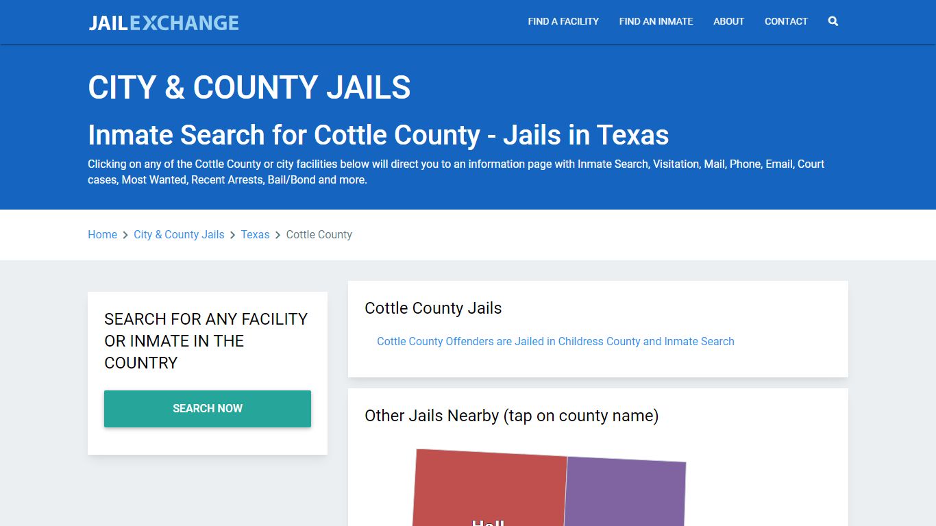 Inmate Search for Cottle County | Jails in Texas - Jail Exchange